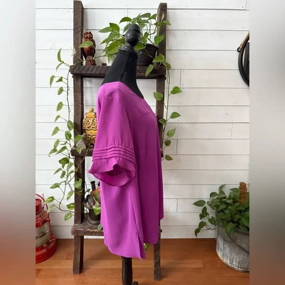 Avenue Vibrant Magenta Blouse - Picture 15 of 17